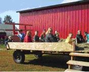 Going on a Hayride at Cowhorn Crossing Farm